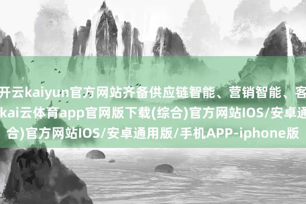 开云kaiyun官方网站齐备供应链智能、营销智能、客服智能、管默默能等-kai云体育app官网版下载(综合)官方网站IOS/安卓通用版/手机APP-iphone版