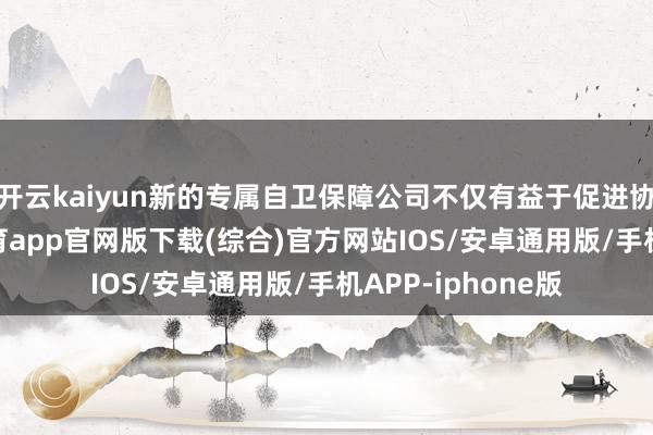 开云kaiyun新的专属自卫保障公司不仅有益于促进协同效应-kai云体育app官网版下载(综合)官方网站IOS/安卓通用版/手机APP-iphone版
