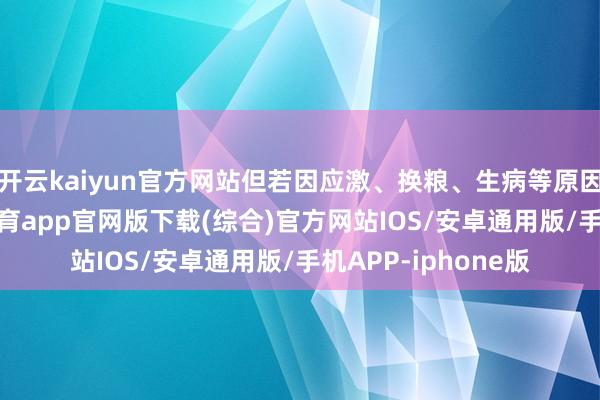 开云kaiyun官方网站但若因应激、换粮、生病等原因倏得拒食-kai云体育app官网版下载(综合)官方网站IOS/安卓通用版/手机APP-iphone版