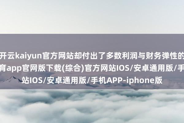 开云kaiyun官方网站却付出了多数利润与财务弹性的大幅糟跶-kai云体育app官网版下载(综合)官方网站IOS/安卓通用版/手机APP-iphone版