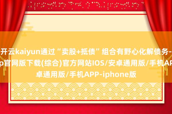 开云kaiyun通过“卖股+抵债”组合有野心化解债务-kai云体育app官网版下载(综合)官方网站IOS/安卓通用版/手机APP-iphone版
